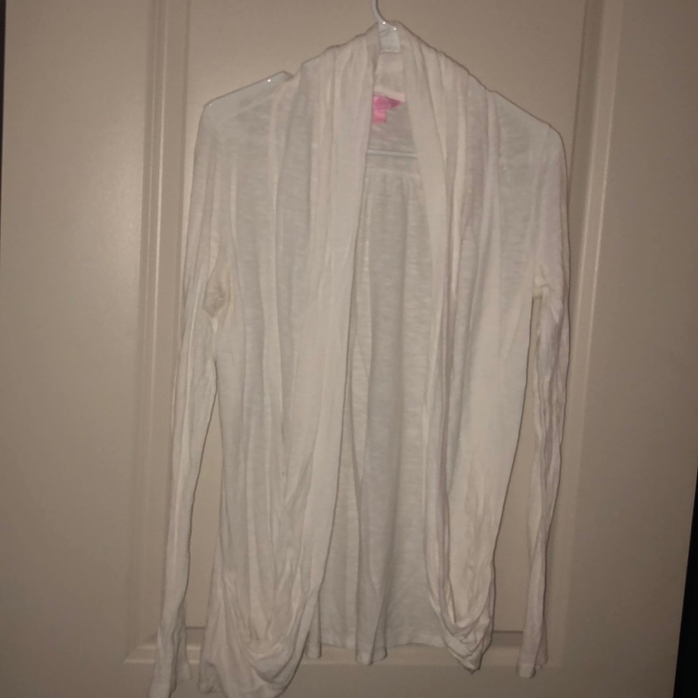 Lilly Pulitzer white knit cardigan